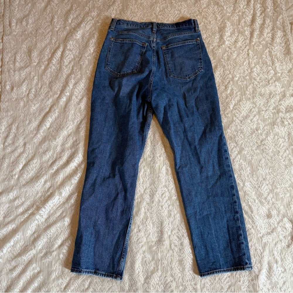 Abercrombie & Fitch the ankle straight ultra high rise distressed jeans - Picture 8 of 9
